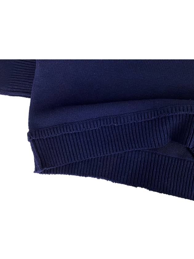 Back Stitch Elbow Patch Knit Top Navy - MAISON MARGIELA - BALAAN 9