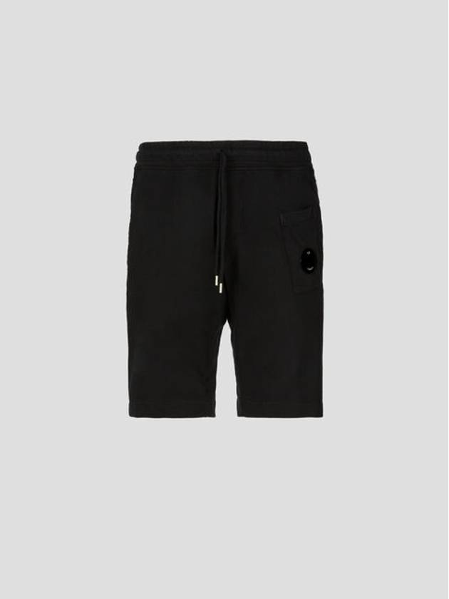 Light Fleece Regular Shorts Black - CP COMPANY - BALAAN 2