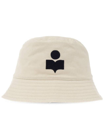 Isabel Marant Bucket Hat With Logo, Women's, Cream - ISABEL MARANT - BALAAN 1