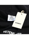 Logo Label Hoodie Black White - VETEMENTS - BALAAN 9