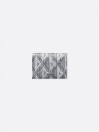 CD Diamond Business Card Wallet Grey - DIOR - BALAAN 2