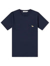 Baby Fox Patch Pocket Short Sleeve T-Shirt Navy - MAISON KITSUNE - BALAAN 2