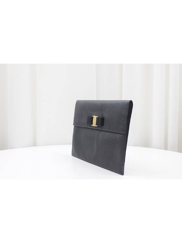 Ferragamo Vara Black Clutch Bag 22 C332 - SALVATORE FERRAGAMO - BALAAN 3