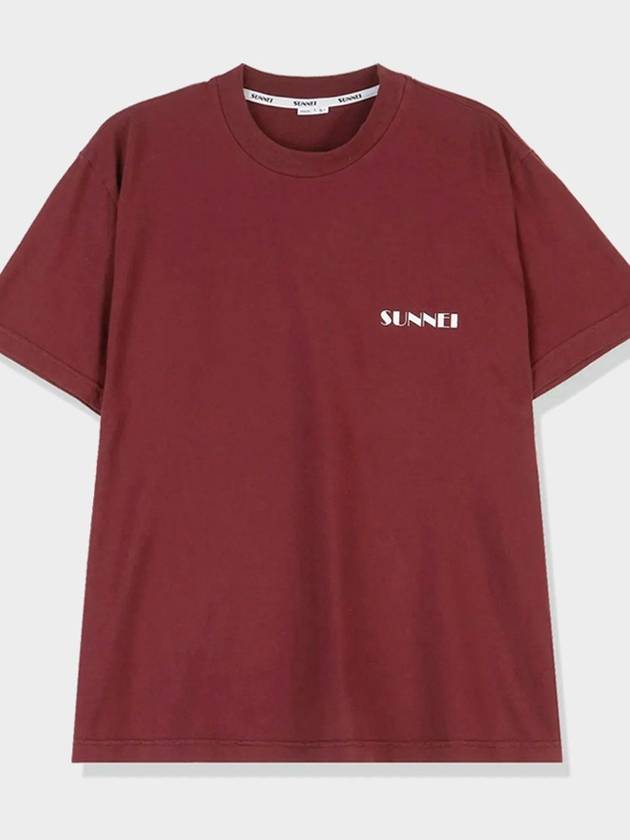 Mini logo classic t shirt red short sleeves sleeve tee SN2PXH01AP JE130 387 - SUNNEI - BALAAN 5