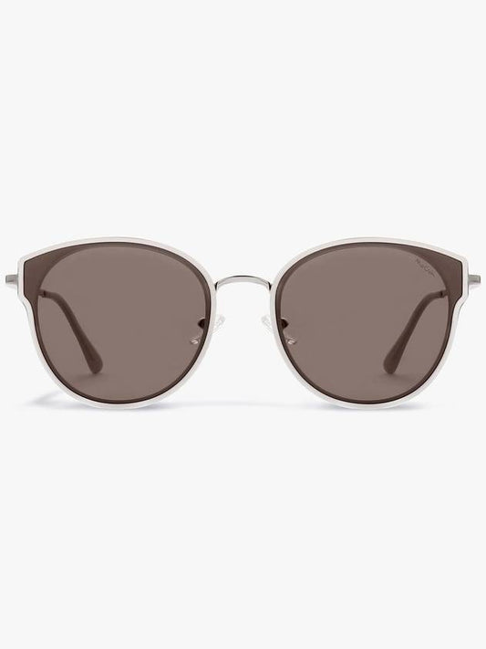 MARI2 04 Maritu White Brown Tinted Sunglasses - MCCOIN - BALAAN 1