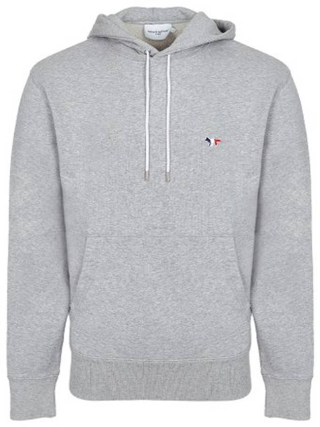 Tricolor Fox Patch Classic Hoodie Grey Melange - MAISON KITSUNE - BALAAN 2