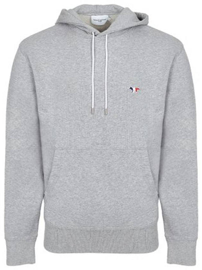 Tricolor Fox Patch Classic Hoodie Grey Melange - MAISON KITSUNE - BALAAN 2