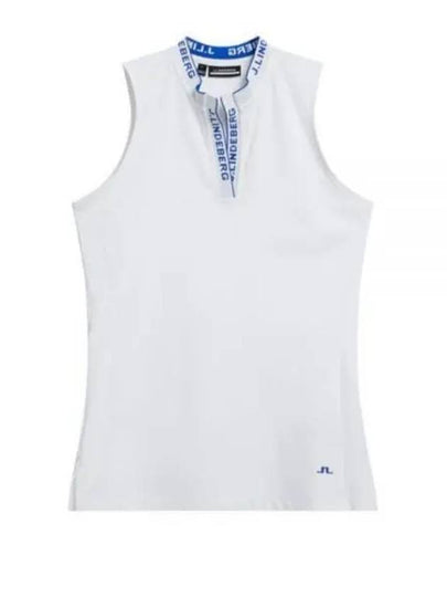 Leya Logo Tape Sleeveless White - J.LINDEBERG - BALAAN 2