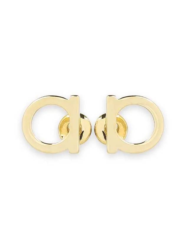 Gancini Small Earrings Gold - SALVATORE FERRAGAMO - BALAAN 2