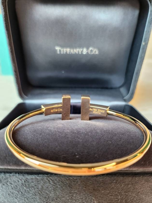 Daol Beomeo Branch Tiffany T wire large diamond bracelet rose gold condition S - TIFFANY & CO. - BALAAN 3