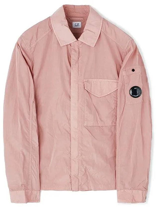 Men's Chrome R Over Shirt Zip Up Jacket Pink - CP COMPANY - BALAAN 2