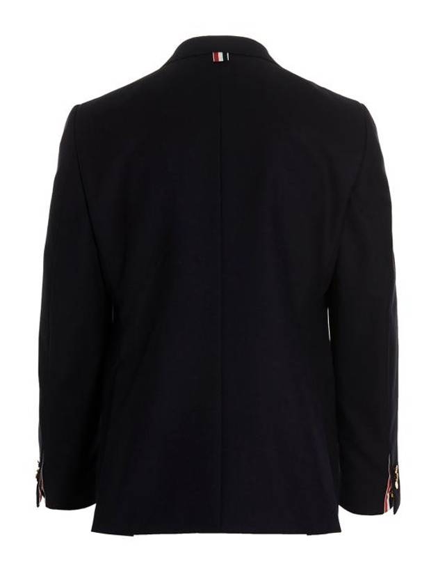 Men's Signature Classic Wool Suit Navy - THOM BROWNE - BALAAN 4