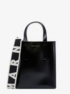 Museo Mini Leather Tote Bag Black - MARNI - BALAAN 1