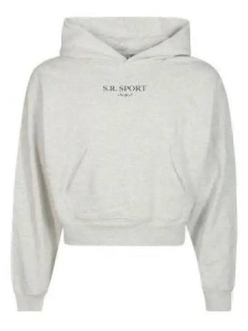 SR Sports Logo Hood Heather Gray HCAW2326HG 1012352 - SPORTY & RICH - BALAAN 1