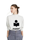 Moby Logo Print Sweatshirt Ecru - ISABEL MARANT - BALAAN 5