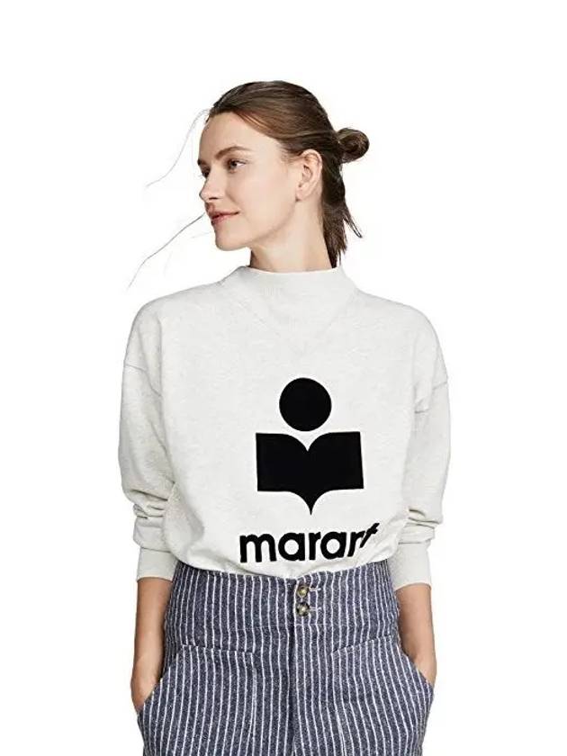 Moby Logo Print Sweatshirt Ecru - ISABEL MARANT - BALAAN 5