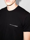 basic logo print crew neck short sleeve t-shirt black - COMME DES GARCONS - BALAAN 4