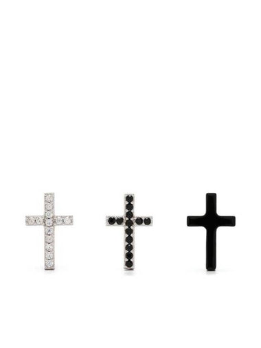 Cross Crystal 3 Types Of Earrings - CELINE - BALAAN 1