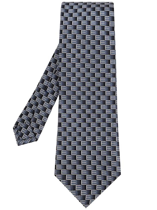 Etro Silk Tie, Men's, Navy Blue - ETRO - BALAAN 1