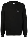 Brushed Emerized Diagonal Fleece Sweatshirt Black - CP COMPANY - BALAAN 3