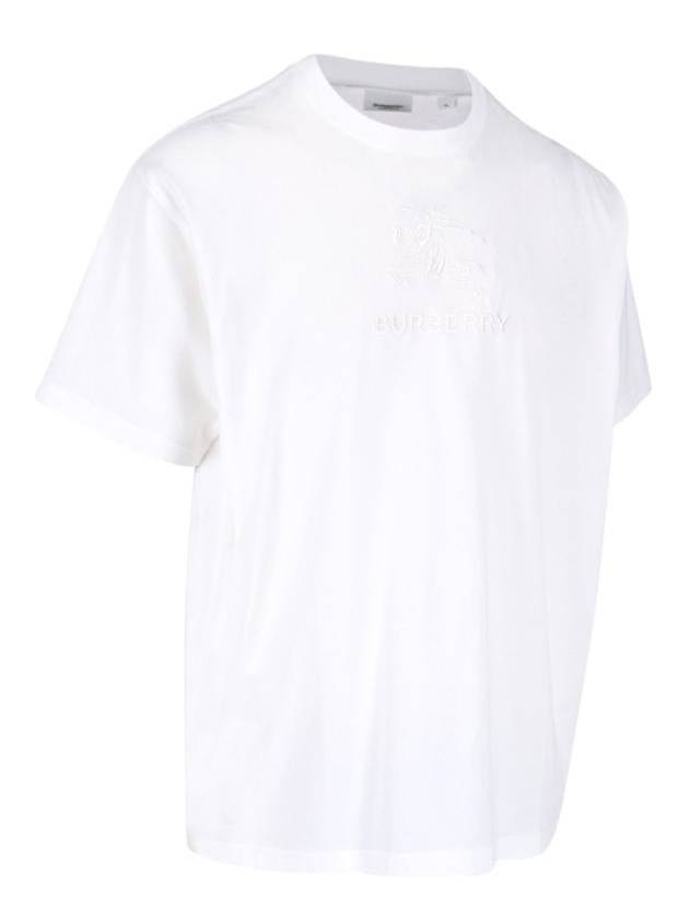 EKD Cotton Short Sleeve T-Shirt White - BURBERRY - BALAAN 3