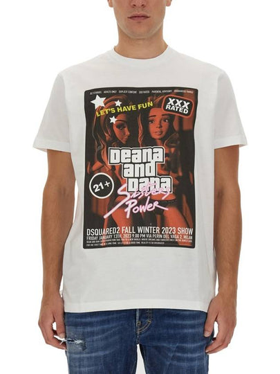 Cigarette Short Sleeve T-Shirt White - DSQUARED2 - BALAAN 2