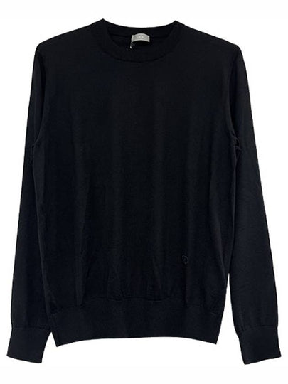 CD Icon Signature Cashmere Jersey Knit Top Black - DIOR - BALAAN 2