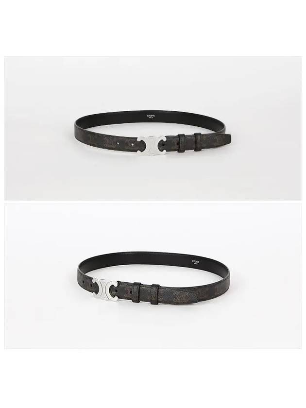 Triomphe Canvas Belt Black - CELINE - BALAAN 3