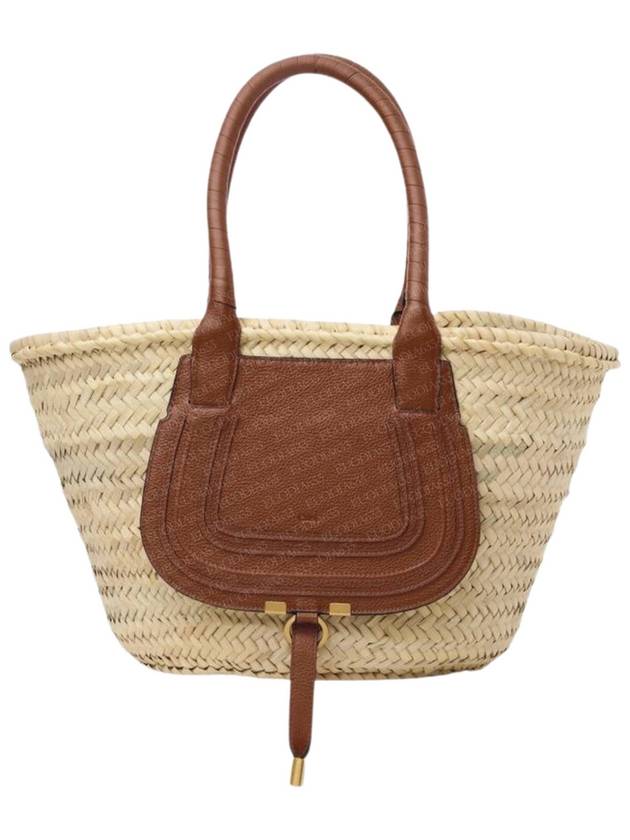 Marcie Raffia Medium Tote Bag Beige - CHLOE - BALAAN 2