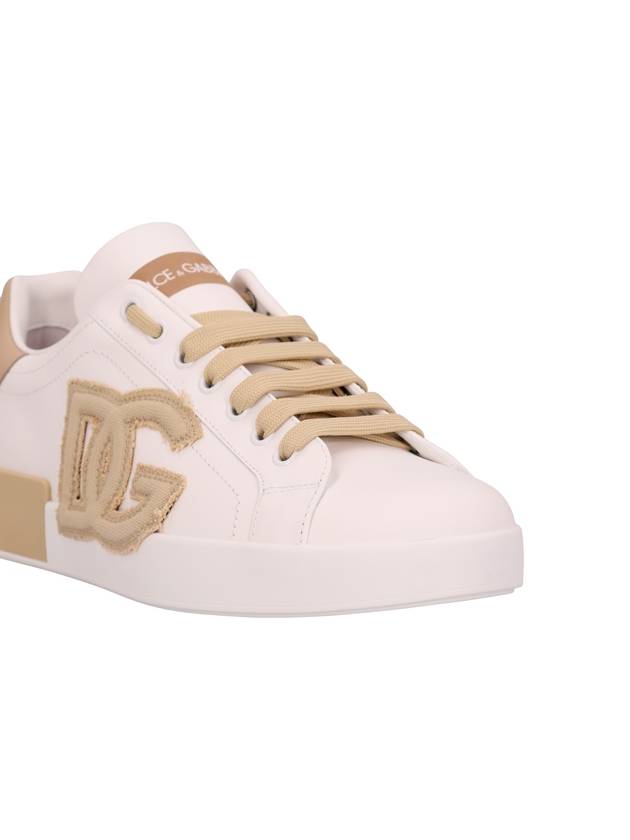 Portofino Leather Low Top Sneakers White - DOLCE&GABBANA - BALAAN 6