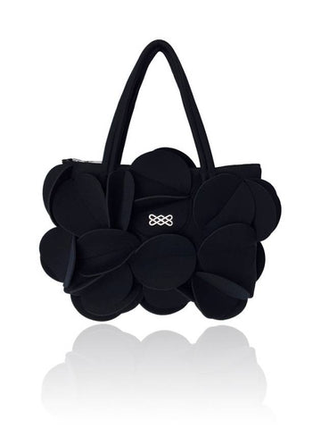 Women's Flower Tote Bag Black - SUIN - BALAAN 1