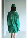 Essential Crop Long Sleeve T-Shirt Green - THE GREEN LAB - BALAAN 10