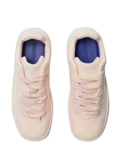 Check Knit Box Low-Top Sneakers Pink - BURBERRY - BALAAN 2