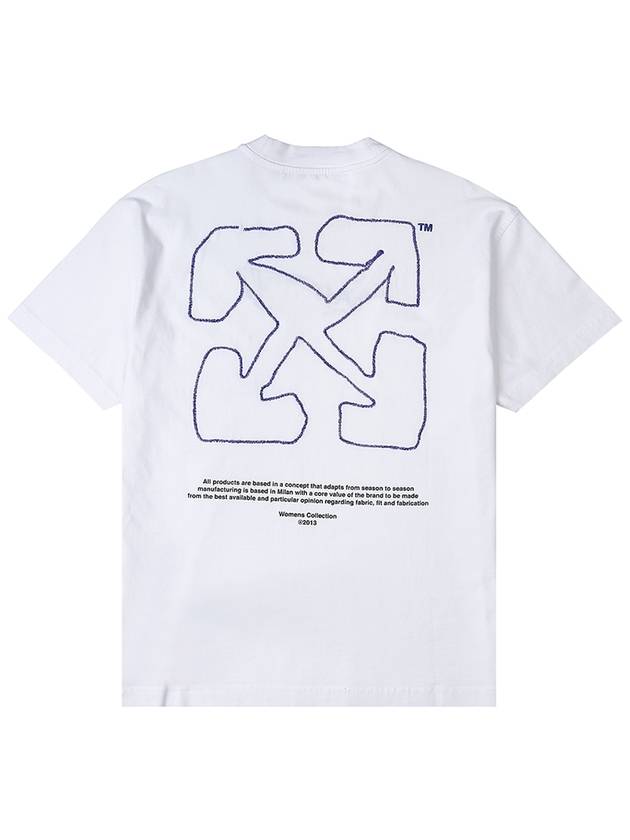 Sketch Logo Cotton T-Shirt OWAA089S23JER0070137 - OFF WHITE - BALAAN 4