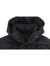 Triangle Logo Goose Down Half Padded Jacket Black - PRADA - BALAAN 8