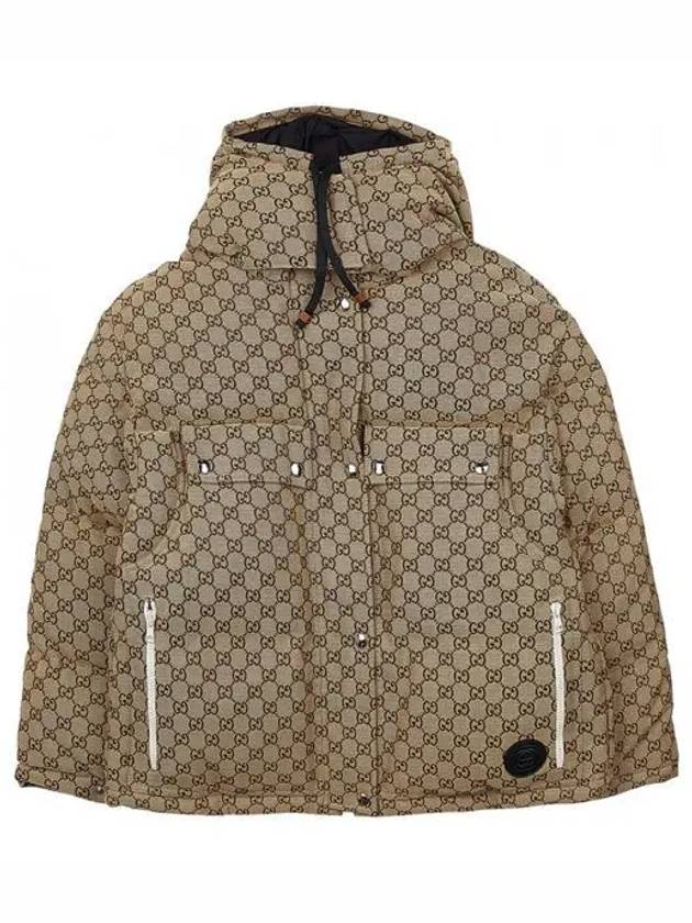 GG Canvas Hooded Padding Brown - GUCCI - BALAAN 2