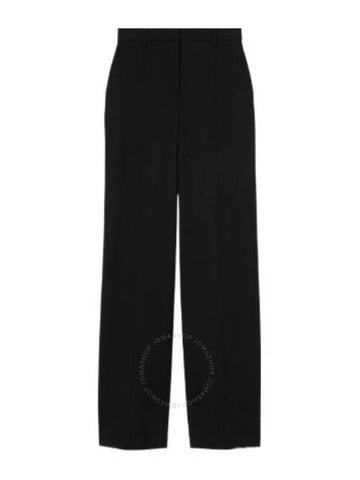 Burberry Wool Embroidered Logo Tailored Trousers, Brand Size 8 (US Size 6) - BURBERRY - BALAAN 1