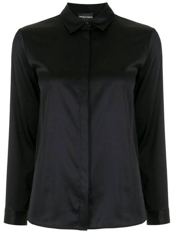 Emporio Armani Shirts Black - EMPORIO ARMANI - BALAAN 1