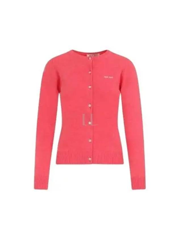 Cashmere Knit Cardigan Pink - MIU MIU - BALAAN 2