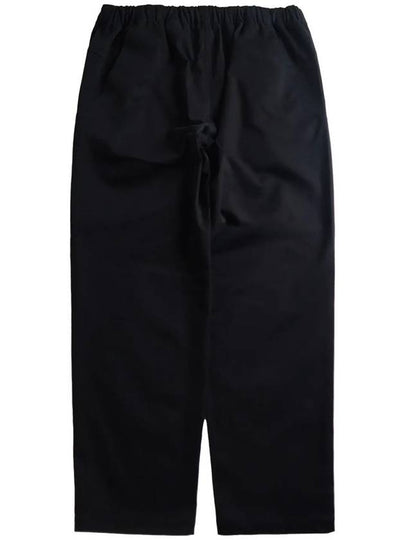 Cotton spandex belted long pants black - OFFGRID - BALAAN 2