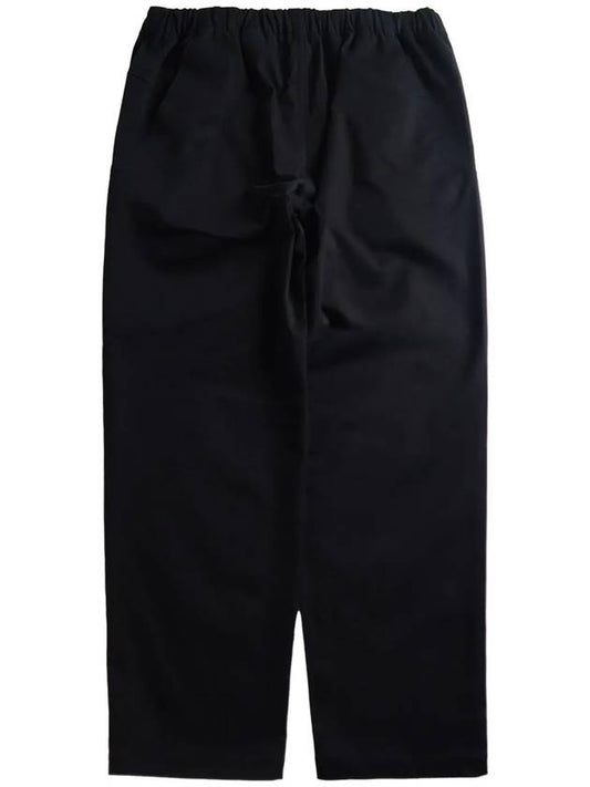 Cotton spandex belted long pants black - OFFGRID - BALAAN 2