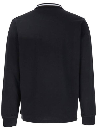 Black Polo Shirt With Contrasting Collar And Orb Logo Detail On The Front In Cotton Man - VIVIENNE WESTWOOD - BALAAN 2