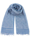 Gancini Monogram Print Stole Scarf Blue - SALVATORE FERRAGAMO - BALAAN 2