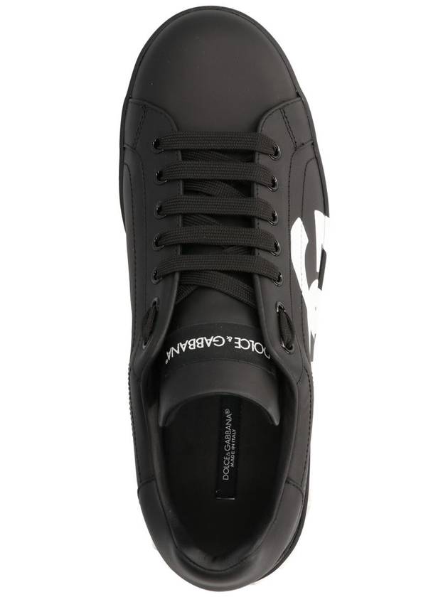 Saint Tropez Calfskin Sneakers Black - DOLCE&GABBANA - BALAAN 4