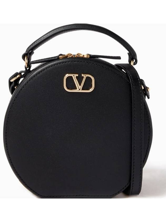 V logo signature mini handbag round cross bag 4W0P0AC2 MIM 0NO - VALENTINO - BALAAN 2