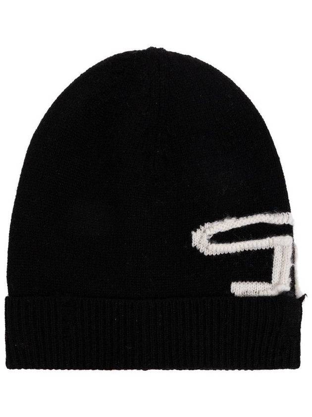 K-Peel Logo Intarsia Beanie Black - DIESEL - BALAAN 3