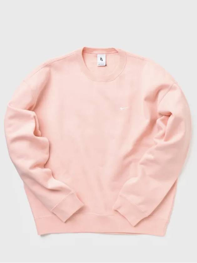 NRG Solo Swoosh Crew Neck Fleece Sweatshirt Pink - NIKE - BALAAN 2