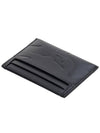 Camouflage Embossed Leather Card Wallet Black - MULBERRY - BALAAN 5