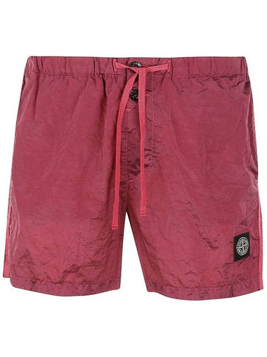 Wappen Patch Nylon Metal Swim Shorts Cyclamen - STONE ISLAND - BALAAN 1