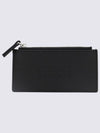 Embossed Logo Card Wallet Black - MAISON MARGIELA - BALAAN 1